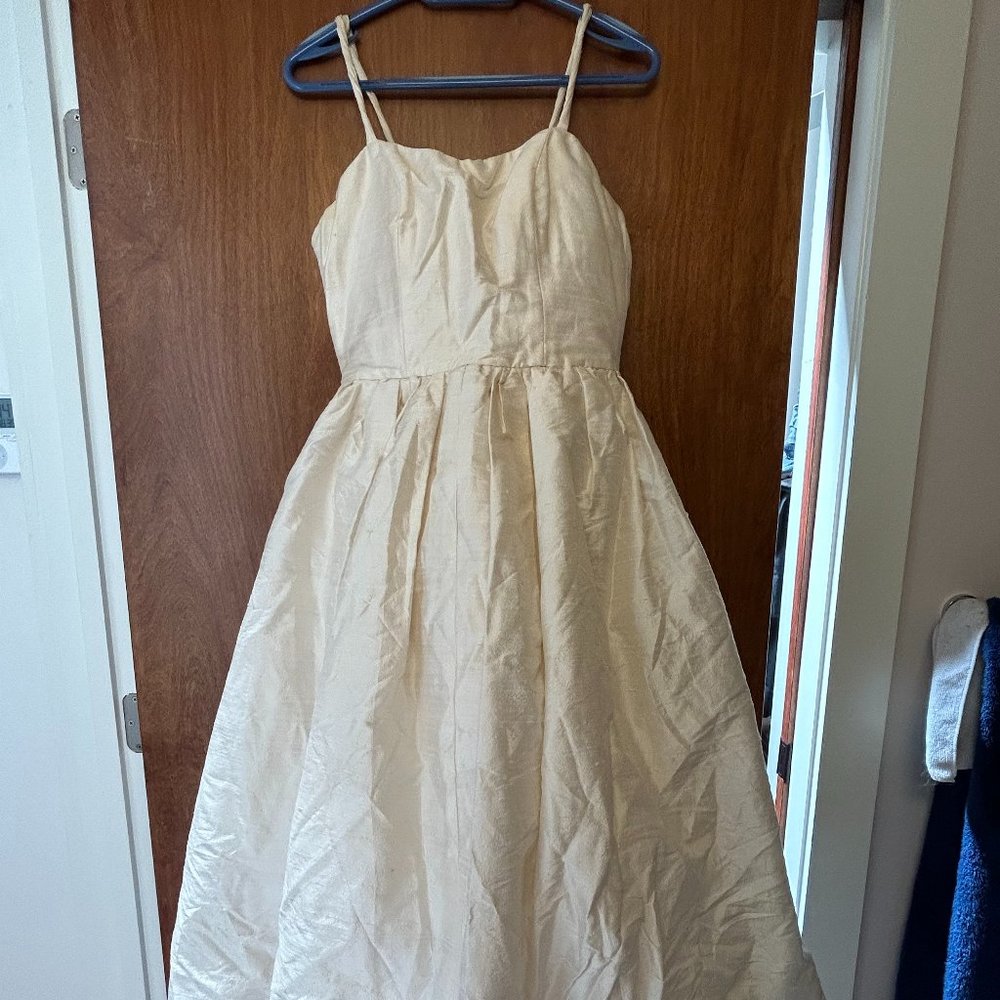 Custom Raw Silk Dress, Sz 8